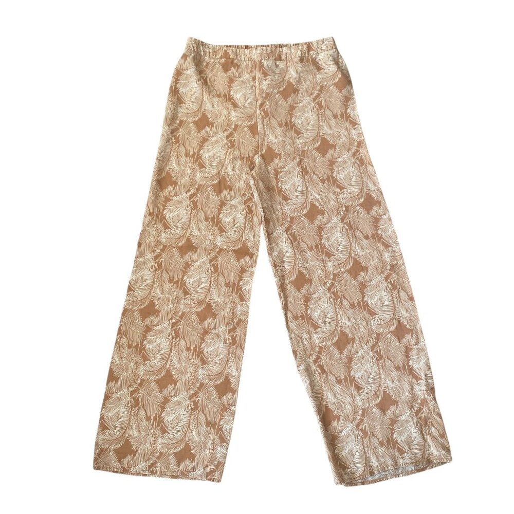 Sweet Rain apricot palazzo lounge comfy beach pull on pants women's size XL